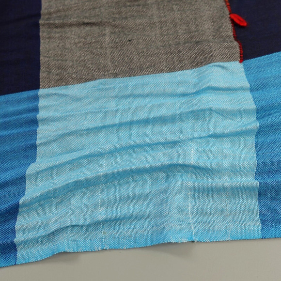 Womens Boho Scarf Wrap Womens OS Multi-color Fringe Shawl Artsy Lagenlook - Picture 12 of 12